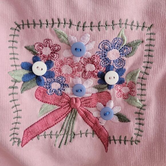 Vintage floral button sweater - Picture 7 of 16